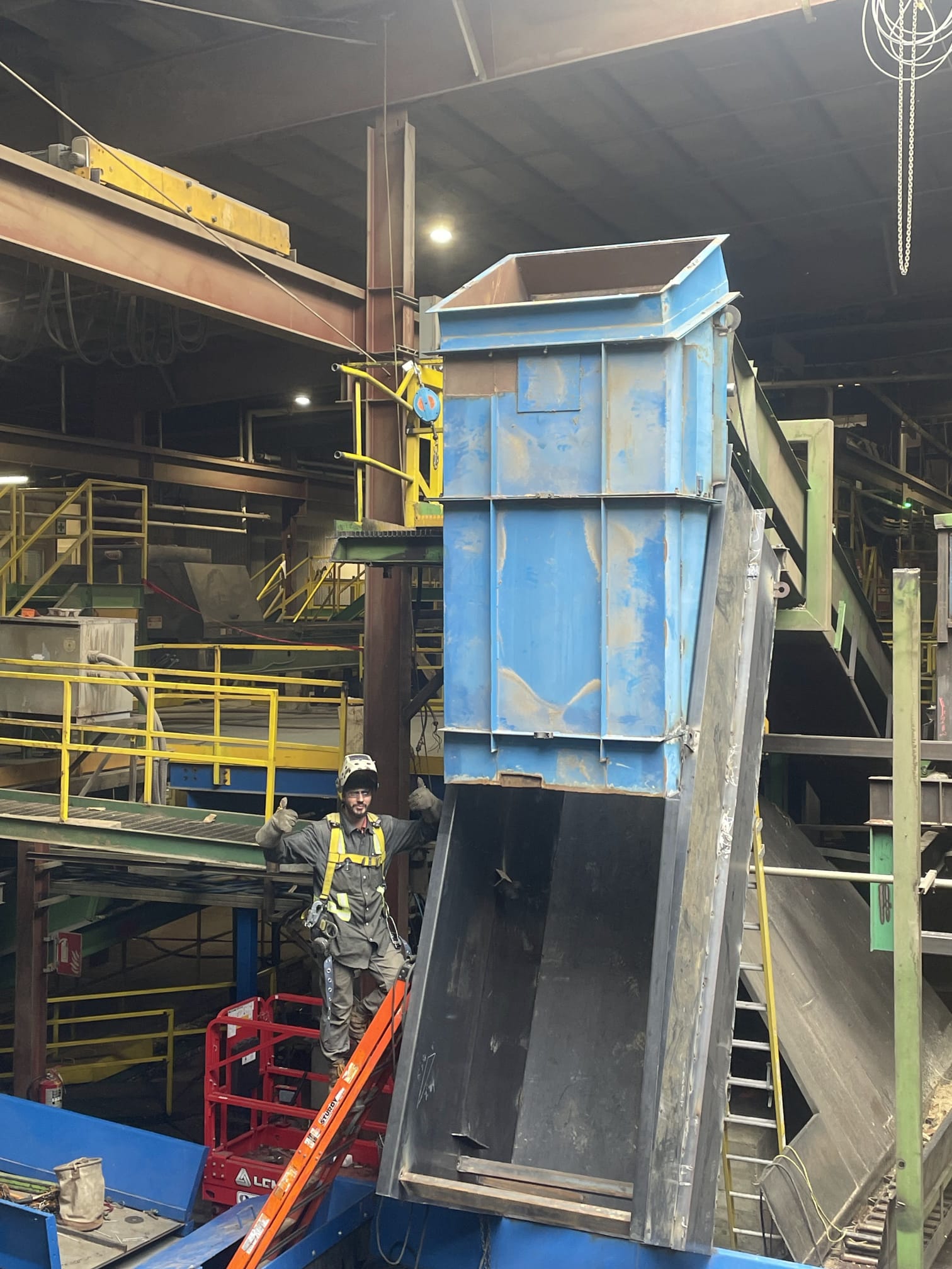 Industrial equipment installation